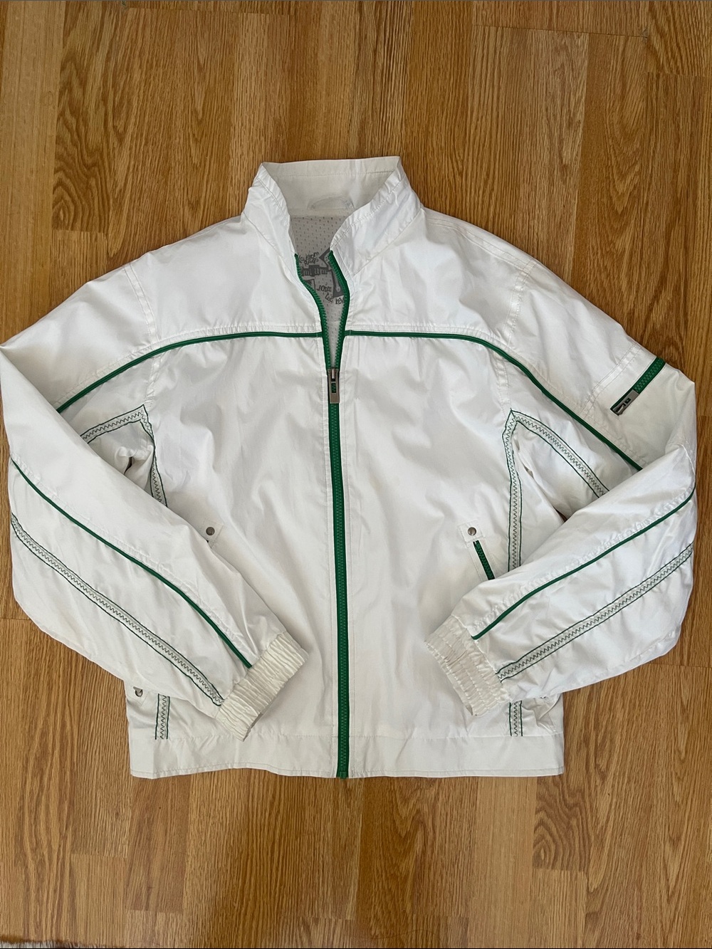 PX Custom Rags White Jacket with Green Trim